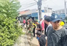 TNI di Depok Perbaiki Drainase pada TMMD 2026