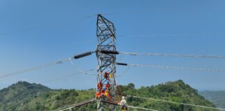 Tanpa Padam, PLN UPT Cilegon Berhasil Laksanakan Penggantian Isolator SUTT Pratu–Bayah